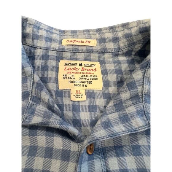 Lucky Brand classic flannel Shirt size XL - Picture 5 of 6